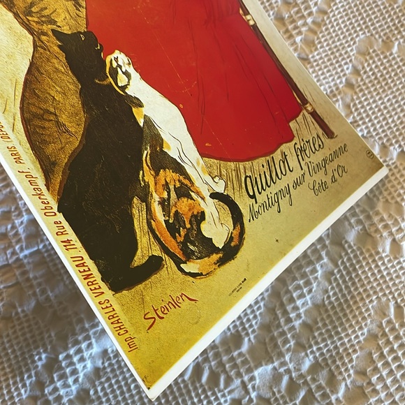 Vintage French Poster! Lait Pur Sterilise! Colorful ready to be framed! - Picture 4 of 12